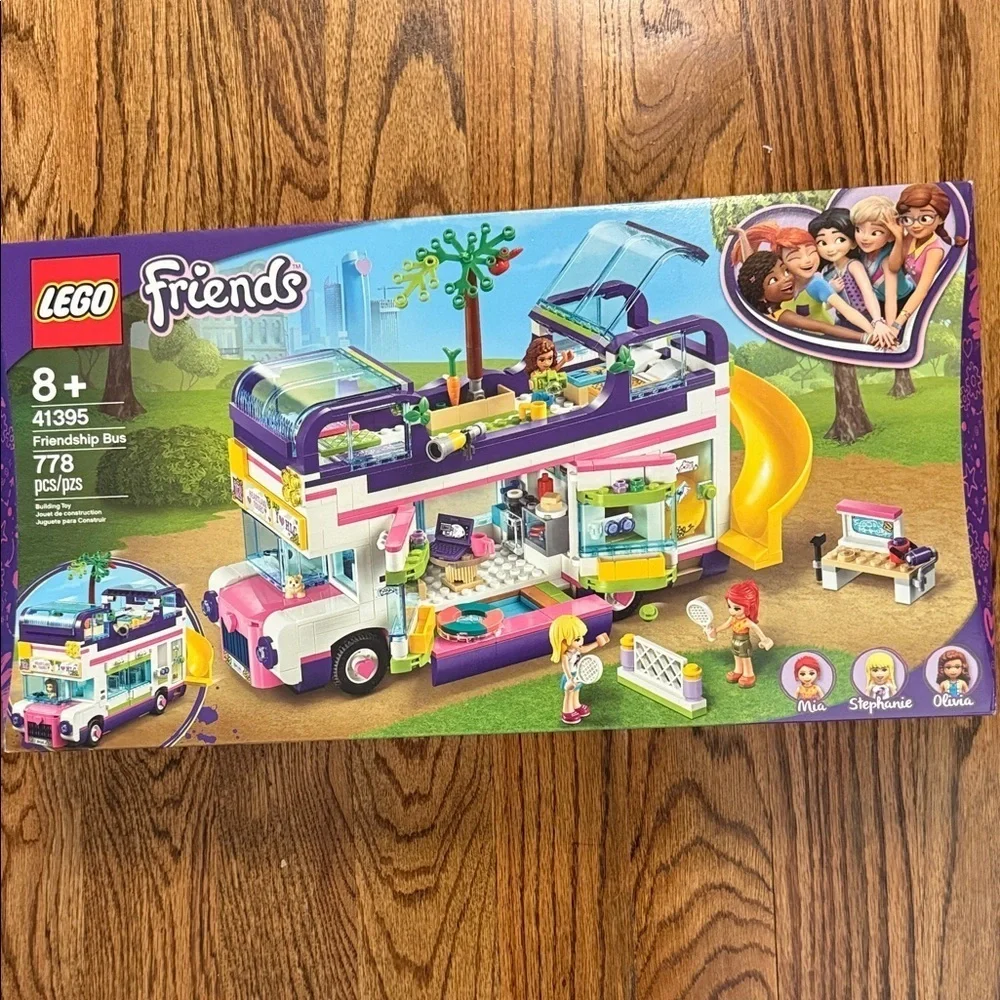Lego friends friendship bus set 41395 new in sealed box 778 pieces retired